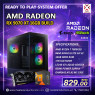 READY TO PLAY SYSTEM - RX 9070 XT Build 16GB,RYZEN 7 7800X3D, B650 AORUS ELITE AX V2, 16GB DDR5 RAM, 1TB NVMe SSD, LE240 Liquid Cooler, 850W Power Supply, GAMDIAS ATLAS M1 CASE, RTP # 4634